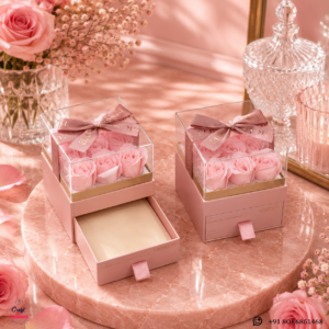 Premium acrylic top jewelry display box